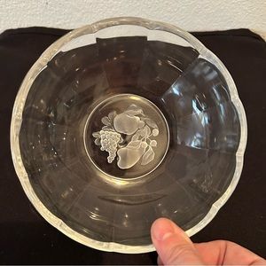 Small, scalloped-edge bowl by Val St. Lambert 6” diameter